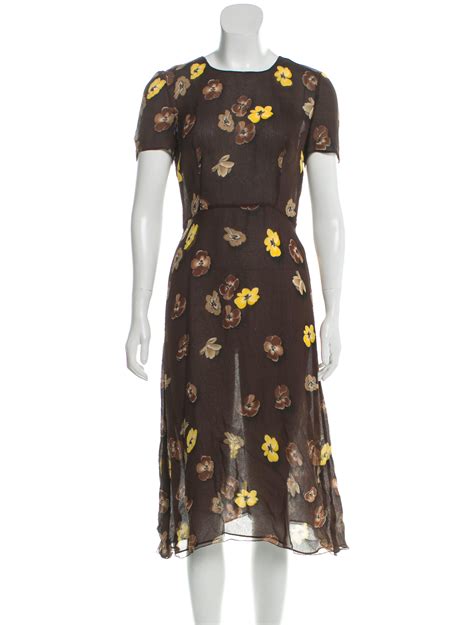 prada silk dress.